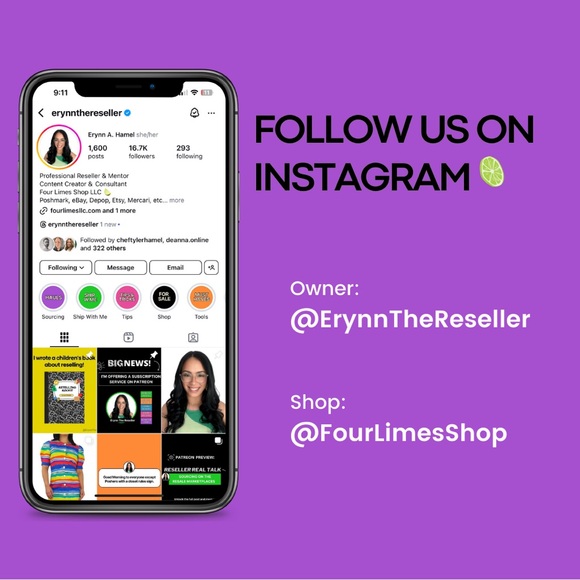 About Us: Four Limes Shop, LLC & Erynn The Reseller - Picture 5 of 16